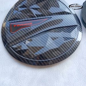 Tank Cover Terios Cover Tutup Tangki Bensin Mobil All New Terios 2018 - 2024 Glossy Carbon