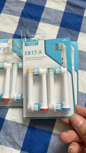 ĐẦU BÀN CHẢI ĐIỆN TƯƠNG THÍCH ORAL-B EB17-X – LÀM SẠCH SÂU BẢO VỆ NƯỚU (VỈ 4 CÁI)