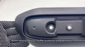 REAR MUFFLER PROTECTOR EGO S SET EXHAUST COVER EGO S MUFFLER PROTECTOR EKZOS COVER BLACK CHROME EGOS YAMAHA VIETNAM