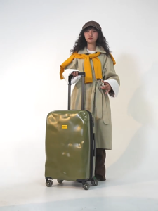 JUPITER FLY Crinkled Hard Shell Suitcase | PC Material TSA Customs Lock Durable & Lightweight