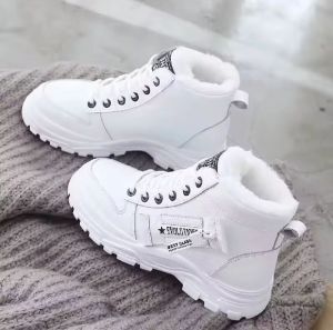 BOOTS EVOLUTIONS - Sepatu Wanita Boots Berbulu Terbaru 2023 Model Korean Style Terlaris