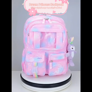 Girls Dreamland School Backpack for 3-6 Grades Waterproof Lightweight Children School Bag for Kids