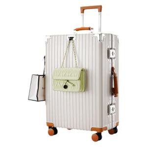 MANLVSHI | Durable Aluminum Frame Travel Luggage with 28in Wheels and Lock