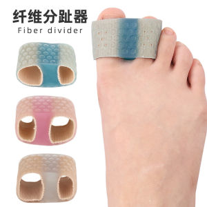 Fiber Double Toe Separator Finger Pad Forefoot Pads Corrector for Toe Overlap And Bunion Relief Shoe Accessories