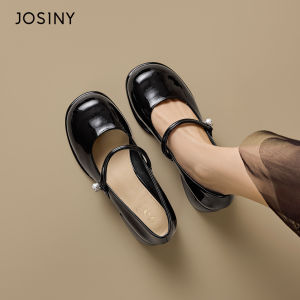 Josiny | Red Engagement Wedding Shoes Coarse Heel