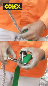 COLEX Single Industrial Safety Belt Half Body With Single D Ring Paracute Type Safety Belt Hardware Tali Keselamatan 安全带