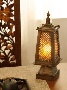 Retro Chinese Style Bamboo Decorative Table Lamp
