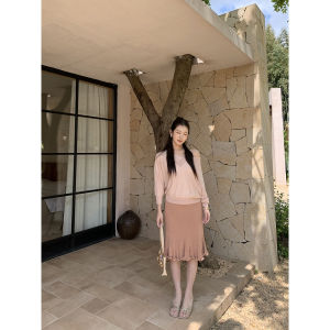 A-line Mini Skirt Women Summer Fashion Fish-tail Design Hugging Bottom