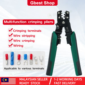 【Gbest】🔥Malaysia In Stock🔥Wire Crimper Strip wire Cut wire Crimping wires Crimping terminals cable lug crimping tool Range 0.25-2.5mm² Stripper Cutting Plier Terminals playar serbaguna pemotong wayar elektrik