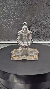 No.74 กรอบพระ/ตลับพระงานสเตนเลสลายไทย ขนาดใส่สวย 2.5x3.7 ซม.พิมพ์เหรียญเสมานั่งบัลลังก์ปี 39หรือพิมพ์ใกล้เคียง