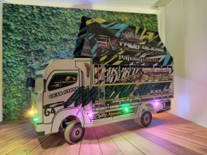 PROMO MAINAN ANAK TRUK OLENG KAYU REMOTE CONTROL WAHYU ABADI TERLARIS DI LENGKAPI LAMPU DAN TERPAL