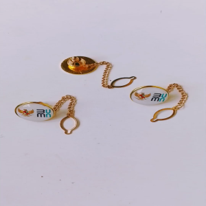 Pin Bros Lencana Kancing Rantai Kuningan BUMN