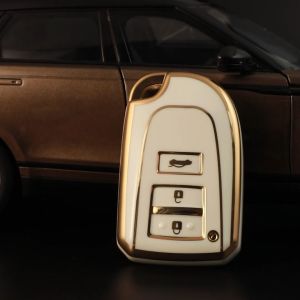 Bao Da Vỏ Bảo Vệ Ốp Chìa Khóa Bọc Chìa Khóa Cao Cấp Dùng Cho Xe Ô Tô Toyota Atis Yaris Vios Innova Mẫu cũ -23 Nút