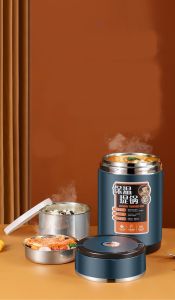 ถุงโตเก็บพื้นฐาน 1.9ลิตร รุ่นปิ่นโตสแตนเลส, สไตล์เกาหลี ซึ่งมีเครื่องประดับชุด ซูป และ อาหาร ช่วยให้กล่องถนอมอาหารที่เหมาะสม