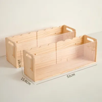 SHUMEIZHIXIU | Children Large Capacity Wooden Toy Organizer Box