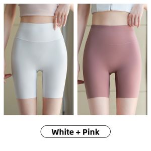 Miiow | Cat Person Summer 2025 Womens Outerwear Base Layer Three-Quarter Sharkskin Shorts Anti-Light No Need To Wear Underwear Tummy Control Butt Lifting Yoga Pants