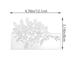 1pcs Flower Bouquet Edge Border Metal Cutting Dies Stencils for DIY Scrapbooking Card Making Album Envelope Decoration Template