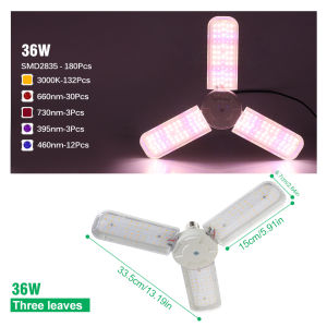 Full Spectrum LED Growth Lamp 24W/36W/48W With Bracket Plant Lamp Suitable For Greenhouse Hydroponic Plant Growth Lamp