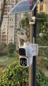 HVISION 🔥 รุ่นใหม่ AOV Coud SIM 🔥 4K กล้องวงจรปิด โซล่าเซลล์ 4G ใส่ซิม เลนส์คู่ 2กล้อง กล้องวงจรปิด 360° 8เลนส์ กล้องวงจรปิดไร้สาย คลาวด์ซิมการ์ดในตัว CCTV Camera solar dual Lens