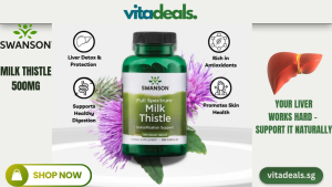 Swanson Milk Thistle Full Spectrum 500mg – 100 Capsules – Supports Liver Health & Antioxidant Boost – Natural Herbal Supplement – Vitadeals