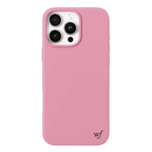 เคสโทรศัพท์ซิลิโคนแท้ MagSafe Wildfl ดูดซับแม่เหล็กแบบเต็มจอสำหรับ Apple iPhone 16/15/14/Pro/Max สีชมพู/ดำ ป้องกันการตกหล่น เคสโทรศัพท์ดีไซน์เก๋ไก๋