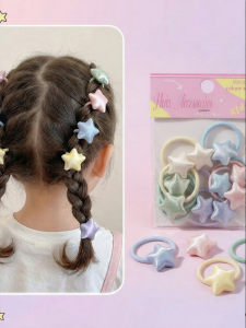 WAMEN | Cute Non-Hair Damaging Star Shaped Small Baby Hair Ties