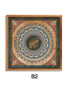 Thai Southeast Asian Ethnic Style Decorative Painting Indian Classical Thangka Elephant Mural Hotel Restaurant Yoga Studio Hanging Painting