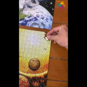 Tranh Ghép Xếp Hình 1000 Mảnh DIY Jigsaw Puzzle Màu Đẹp Sắc Nét Miếng Dày RandomCut 70x50cm