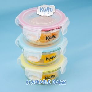 KURU Food Glass Container: Penyimpanan Makanan & Snack 200ml