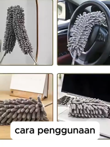 Kemoceng Microfiber Gagang Adjustable Teleskopik Panjang 280 CM | Alat Pembersih Debu Langit Rumah