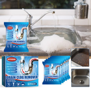 6PCS Powerful Drainage Pipe Cleaning Powder Quickly Clears Pipe Blockages Removes Stubborn Dirt And Oil Stains Eliminates Odors