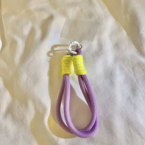 Cute Candy Colors Phone Chain Cellphone Short Strap Phone Wrist Straps Hanging Rope Anti-lost Lanyard Chain Jewelry Accessories