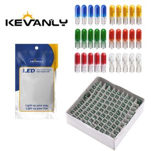 ไฟมาตรวัด T5รถยนต์หลอดไฟฮาโลเจน12V 1.2W W1.2W หน้าปัดกระจกสีแดงฟ้าเหลืองใสไฟตกแต่งรถยนต์100ชิ้น
