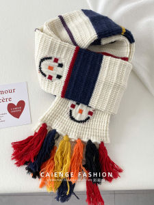 ผ้าพันคอถักนิตติ้งรูปหมีน้ำแข็งสไตล์ใหม่สำหรับฤดูหนาว ผ้าพันคอผู้ชายผ้าพันคอผู้หญิง ผ้าพันคอผู้ใหญ่ ผ้าพันคอผ้าไหม ผ้าคลุมไหล่ เหมาะกับทุกเพศ