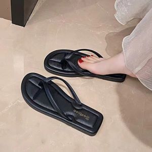 Dép Xỏ Ngón Đế Mềm Thời Trang Mùa Hè Cho Nữ Dép Xỏ Ngón Hoạt Hình Dễ Thương Dép Xỏ Ngón PVC Đế Phẳng Thường Ngày Cho Nữ