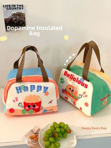 Thickened Aluminum Foil Lunch Box Bag Portable Bento Bag Student Office Workers Takeaway Meal Pack Cute Insulated Lunch Bag