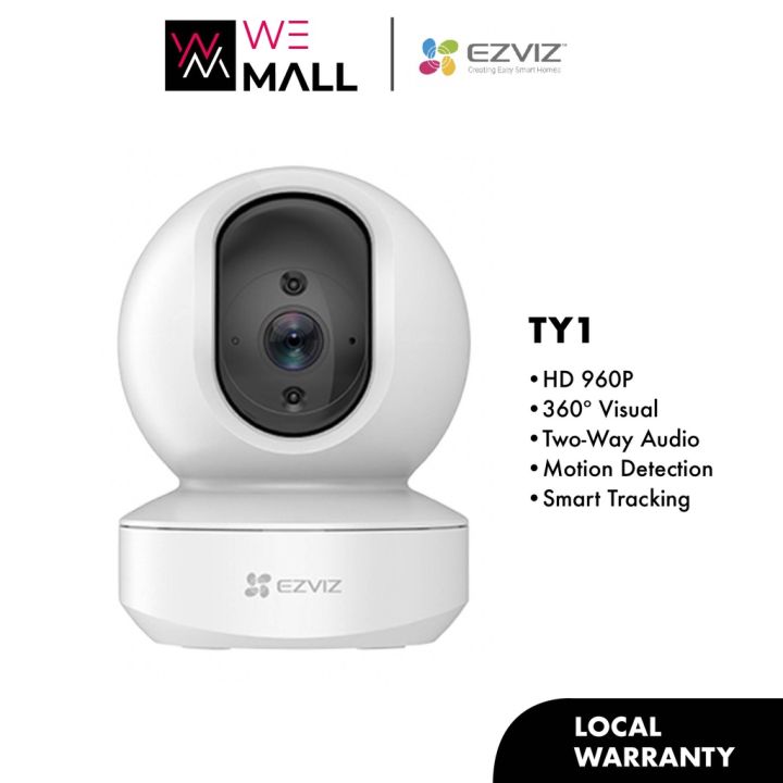 EZVIZ TY1 960P Pan & Tilt Indoor Security IP Camera Two Way Talk Night ...