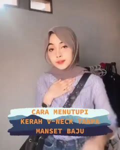 Manset Leher Hijab Dalaman baju spandek kaos / Iner Baju/ Iner leher / Manset penutup dada premium