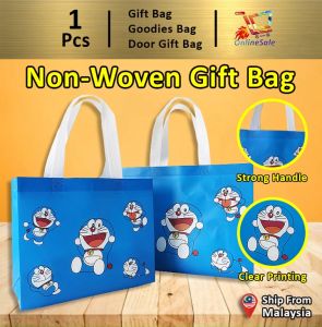 Doraemon Non Woven Cute Fabric Bag (140) Gift Bag Goodies Bag Snacks Tote Bag Student Gift Bag Packaging Beg Kindergarten Children Kids Birthday Beg