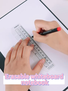 A5 Erasable Whiteboard Notebook Leater Writing Notebook Pen Holder Notepad With Marker Set