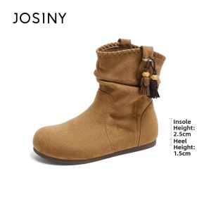 Josiny | Slenderizing Woolen Womens Short Boots