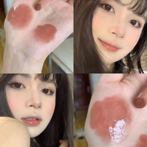 Herorange Focusing Lipstick Fine Tube Moisture Mirror Bubble Lip Gloss Long-lasting Color Lipstick Hydrating Lip Tint