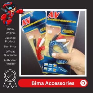 Kabel Aux Audio RCA Jack 3.5Mm 1 Ke 2 RCA Splitter 2 Male to 1 Male Cable Splitter TV PC DVD