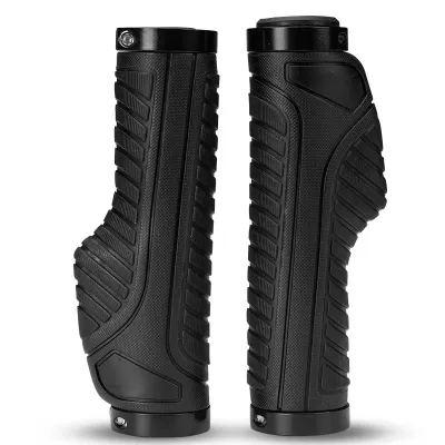RockBros | ROCKBROS Bicycle Grips Handlebar Double Lock Soft Shockproof Rubber Bike Handlebar Grips Riding MTB Road Cycling Ergonomic Grips