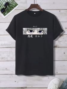 Baju kaos pria lengan pendek atasan pria baju kaos laki laki dewasa polos atasan pria oblong Killua