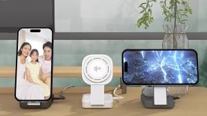 3 In 1 Magnetic Wireless Charger Stand Foldable Fast Charging Station For Magsafe iPhone 16 15 14 Apple Watch 2-8 Airpods Pro