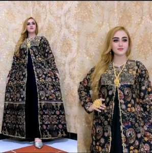 gamis india balraj belah tengah