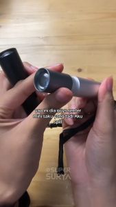 Senter LED USB Mini 300m Rechargeable Flashlight Lampu Portabel Saku Super Terang