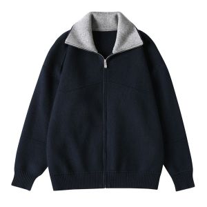 Áo Len Dệt Kim Mềm Mại Cổ Bẻ Thường Ngày Cho Nam Mùa Thu Đông Mới Về Thương Hiệu Thời Trang Quần Áo Công Sở Thường Ngày