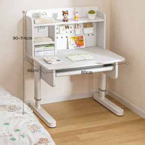 MEIHAOTONGNIAN | Bàn Học Gỗ Điều Chỉnh Độ Cao cho Trẻ Em